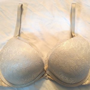White Lace Push Up Bra